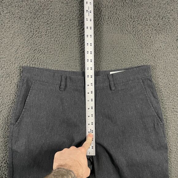 Mizzen+Main Pants Mens 32x31 Gray Slim Straight Fit Performance Chino Stretch - Picture 10 of 14